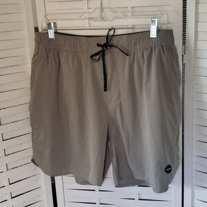 Vassa olive green mens multisports shorts  lined size XL